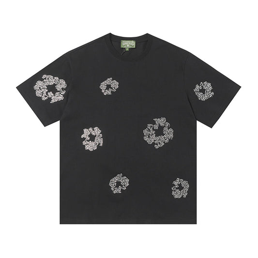 Denim Tears T Shirts Rhinestones