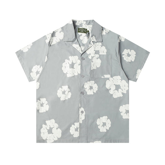 Denim Tears Button-Down Shirt Flower Woven