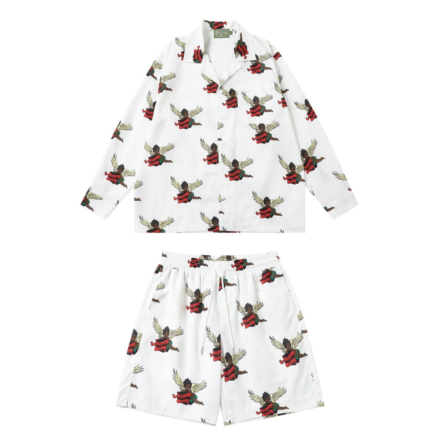 Denim Tears Shirt Short Sleeve Top, Long Sleeve Top, and Shorts (Sold Separately)