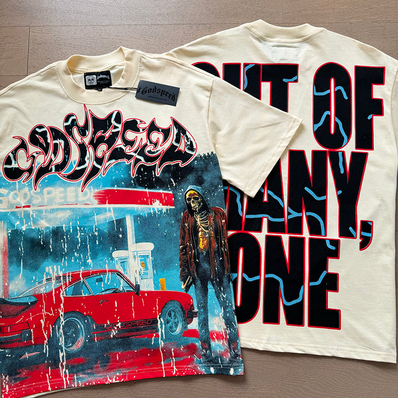 Godspeed T-Shirt Retro Fantasy Pattern